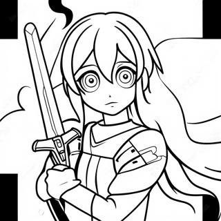 Sword Art Online Coloring Page 29427-26546