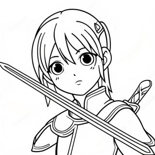 Sword Art Online Coloring Page 29427-26547