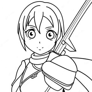 Sword Art Online Coloring Page 29427-26548