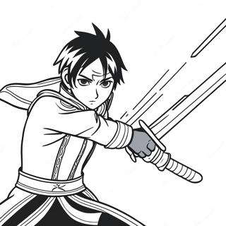 Kirito In Epic Battle Coloring Page 29428-26549