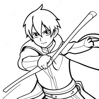 Kirito In Epic Battle Coloring Page 29428-26552