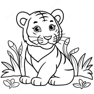 Baby Tiger Coloring Page 29447-26562