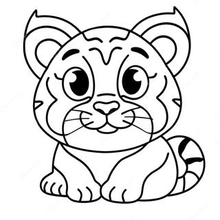 Baby Tiger Coloring Page 29447-26563