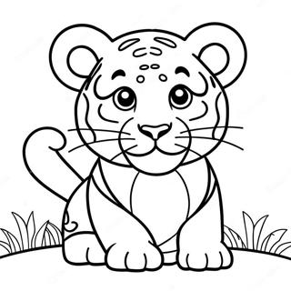 Baby Tiger Coloring Page 29447-26564