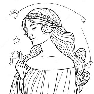 Virgo Constellation Coloring Page 29478-26591