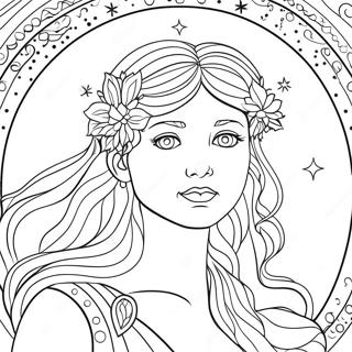 Virgo Constellation Coloring Page 29478-26592