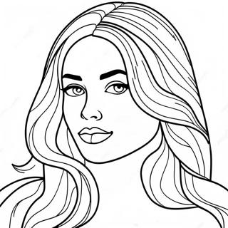 Karol G Coloring Pages