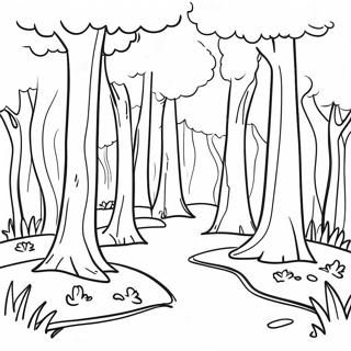 Forest Landscape Coloring Page 29497-26602