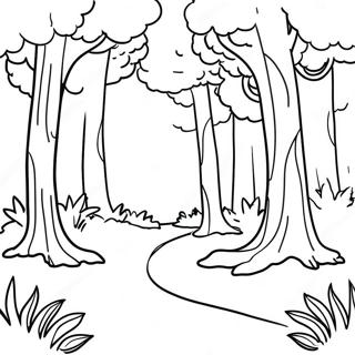 Forest Landscape Coloring Page 29497-26604