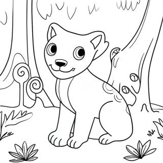 Mystical Forest Creatures Coloring Page 29498-26605