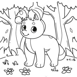 Mystical Forest Creatures Coloring Page 29498-26607