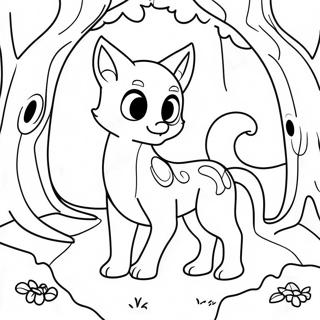 Mystical Forest Creatures Coloring Page 29498-26608