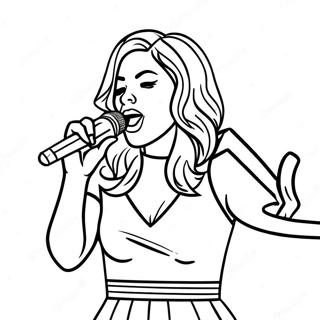 Karol G Performing On Stage Coloring Page 2949-2390