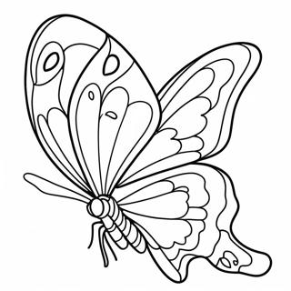 Colorful Silkwing Butterfly Coloring Page 29508-26614