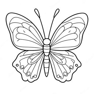 Colorful Silkwing Butterfly Coloring Page 29508-26616