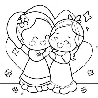 Cute I Love You Sister Coloring Page 29518-26623