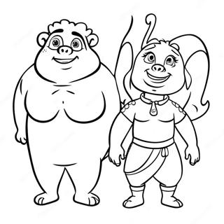 Dtkl Fun Characters Coloring Page 29588-26678