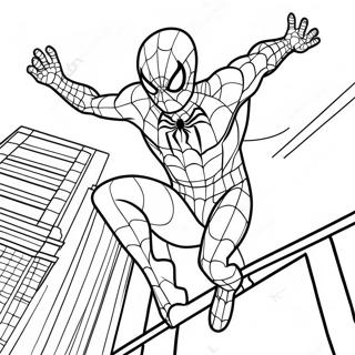 Black Suit Spider Man No Way Home Coloring Pages