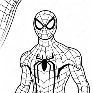 Black Suit Spider Man No Way Home Coloring Page 29597-26682