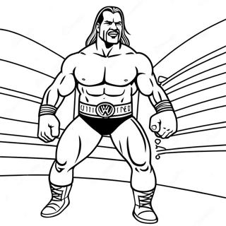 Epic Wwe Wrestler Battle Coloring Page 2959-2397