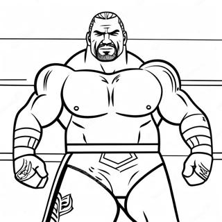 Epic Wwe Wrestler Battle Coloring Page 2959-2400