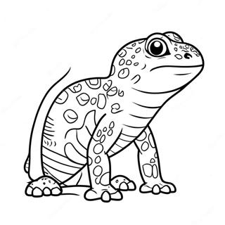 Leopard Gecko Coloring Pages