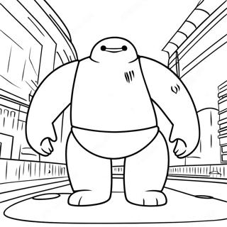 Baymax In Action Coloring Page 29638-26717