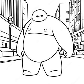 Baymax In Action Coloring Page 29638-26718