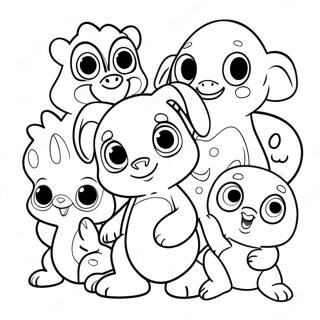 Cute Zooba Animals Coloring Page 29648-26727