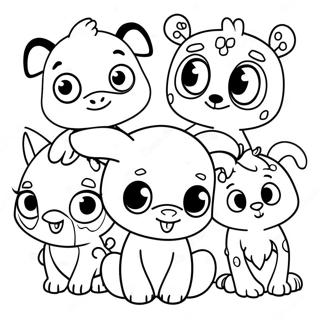 Cute Zooba Animals Coloring Page 29648-26728