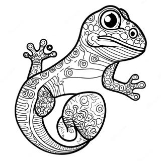 Gecko Coloring Pages