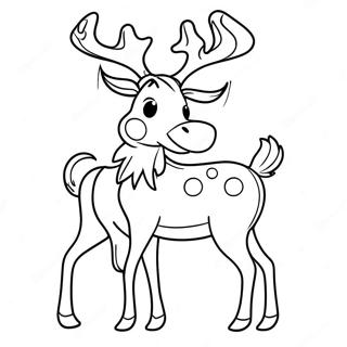 Christmas Reindeer Coloring Page 29677-26746