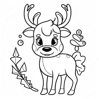 Christmas Reindeer Coloring Page 29677-26747