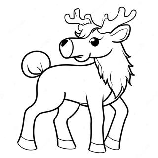 Christmas Reindeer Coloring Page 29677-26748