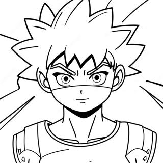 Killua With Lightning Powers Coloring Page 29698-26767