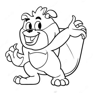 Taz In Action Coloring Page 29718-26781