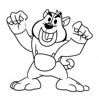 Taz In Action Coloring Page 29718-26782