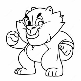 Taz In Action Coloring Page 29718-26783