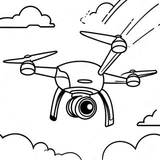 Flying Drone In The Sky Coloring Page 29728-26789