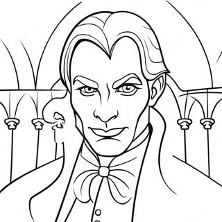 Spooky Gothic Vampire Coloring Page 29748-26807