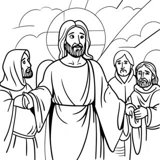 Jesus Miracles Coloring Pages