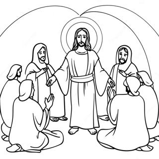 Jesus Miracles Coloring Page 29757-26810