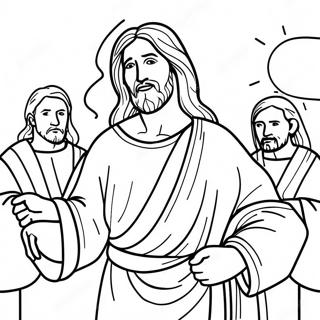 Jesus Miracles Coloring Page 29757-26812