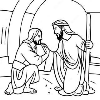 Jesus Healing The Blind Man Coloring Page 29758-26815