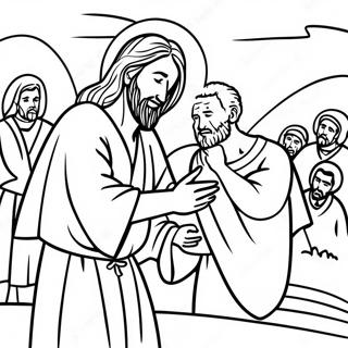 Jesus Healing The Blind Man Coloring Page 29758-26816