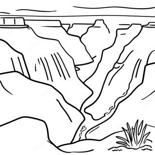 Grand Canyon Scenic View Coloring Page 29767-26818