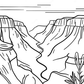 Grand Canyon Scenic View Coloring Page 29767-26819