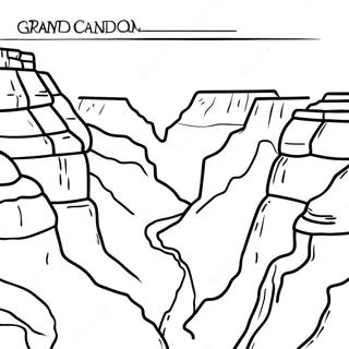 Grand Canyon Scenic View Coloring Page 29767-26820