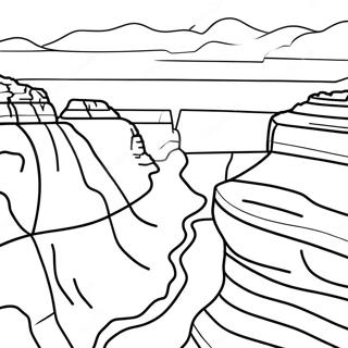 Grand Canyon Sunset Coloring Page 29768-26821