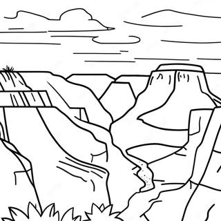 Grand Canyon Sunset Coloring Page 29768-26822